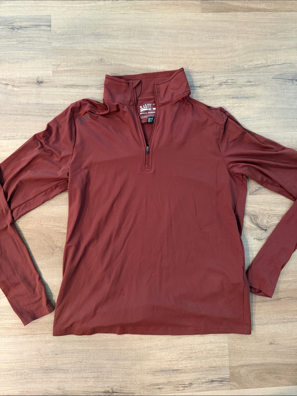 5.11 Tactical PT-R Men's Quarter-Zip Pullover - Maroon